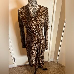 Animal print, Michael Kors wrap dress